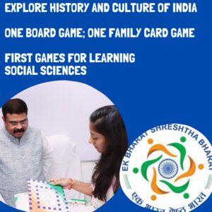 Set of two unique games based on Indian history, culture and general knowledge (India@75 board game + Culture trip + 2 free assignment Pdfs)