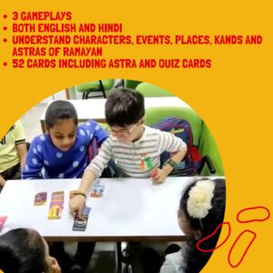 Ramayan-educational card game illustrating stories of Shri Ram + FREE 10 page creative assignment