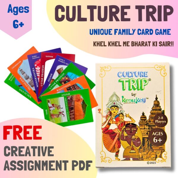 First card game introducing culture of India through engaging play