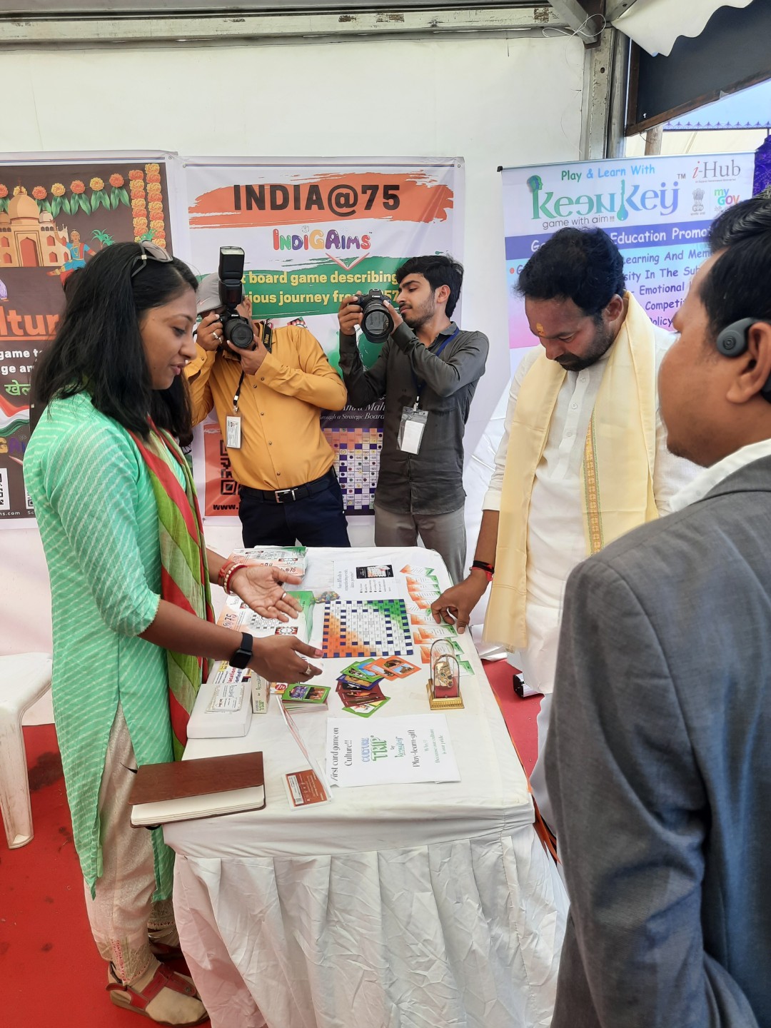 Discussing promotion of culture and tourism through unique games with Shri G Kishan Reddyji, honorable cabinet minister for Culture and Tourism