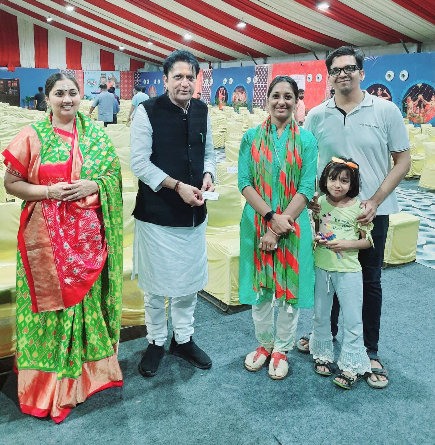 Had the opportunity to meet Shri Balwantsinhji Rajput; honorable minister of Commerce, trade and industry and Smt. Bhanuben Babariyaji, minister of women and child development Gujarat