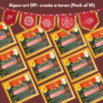 Aipan art DIY kit; create a beautiful toran