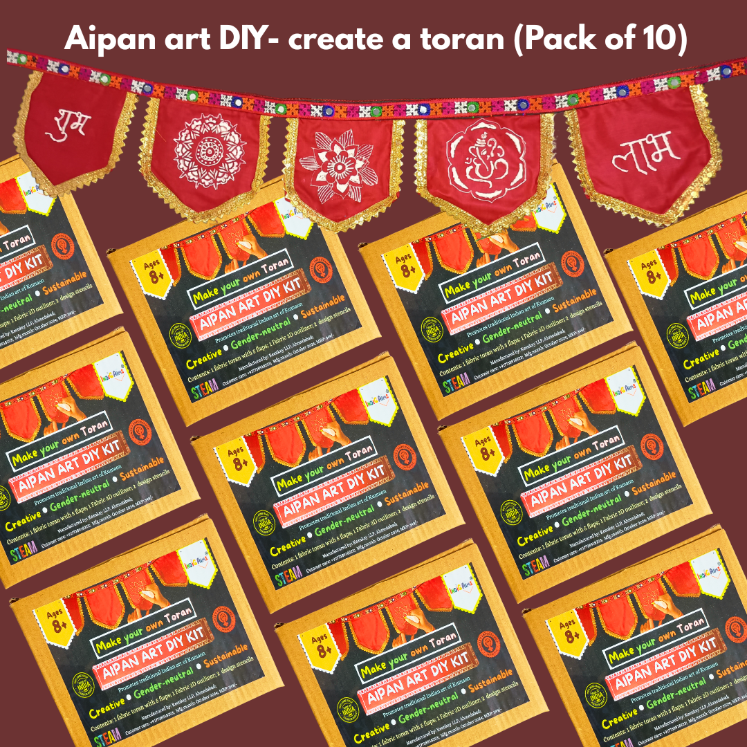 Aipan art DIY kit; create a beautiful toran