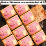 Block art DIY kit; create your own tote bag