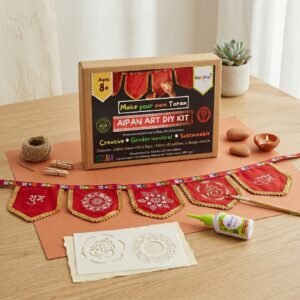 Indigaims Aipan Art Toran DIY Kit – Create, Learn and Indian art & Decorate your house