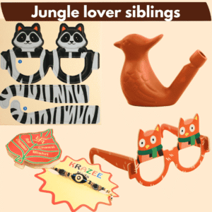 Jungle Buddies Rakhi Hamper for kids