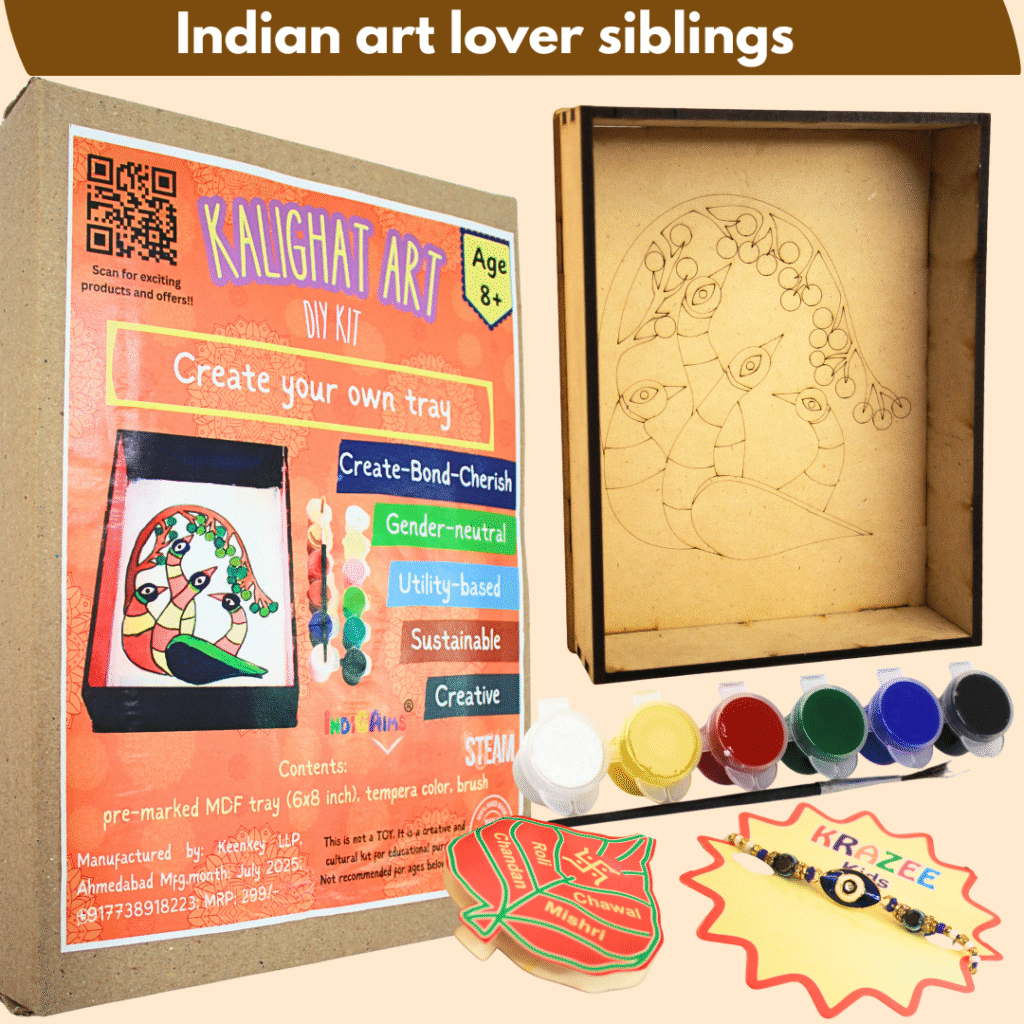 Kalighat art-create your own tray