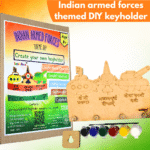 Indian armed forces themed DIY keyholder