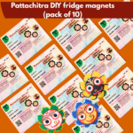 Pattachitra DIY magnets- create jagannathji, subhadraji, and balramji