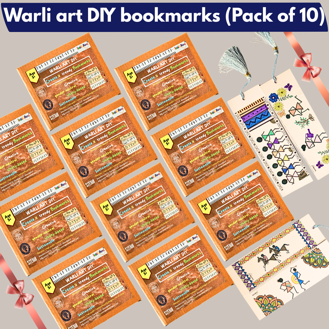 Warli art DIY kit-pack of 10 for return gifts