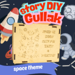 story DIY space themed gullak