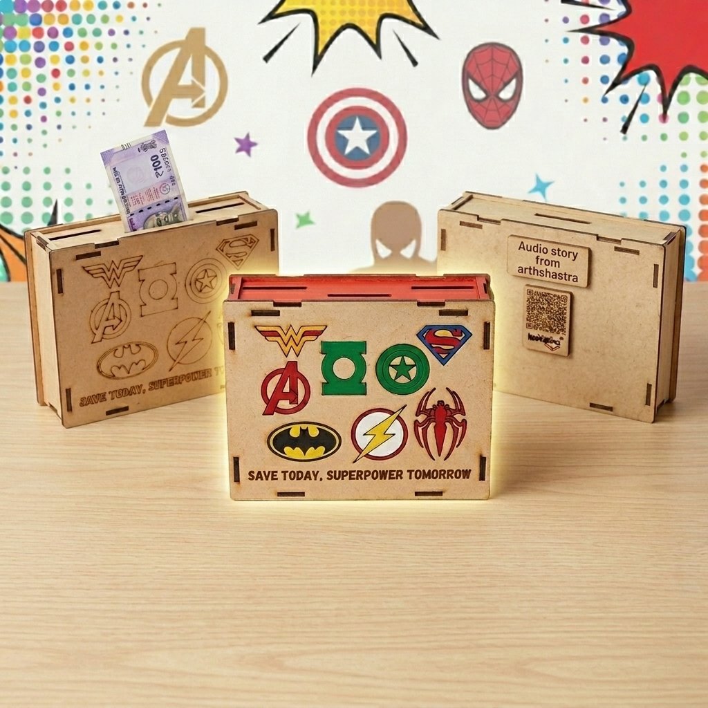 Super hero themed gullak
