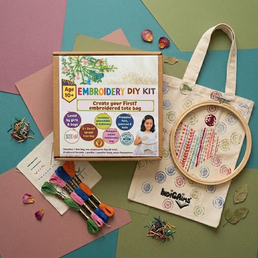 Create your own embroidered tote bag